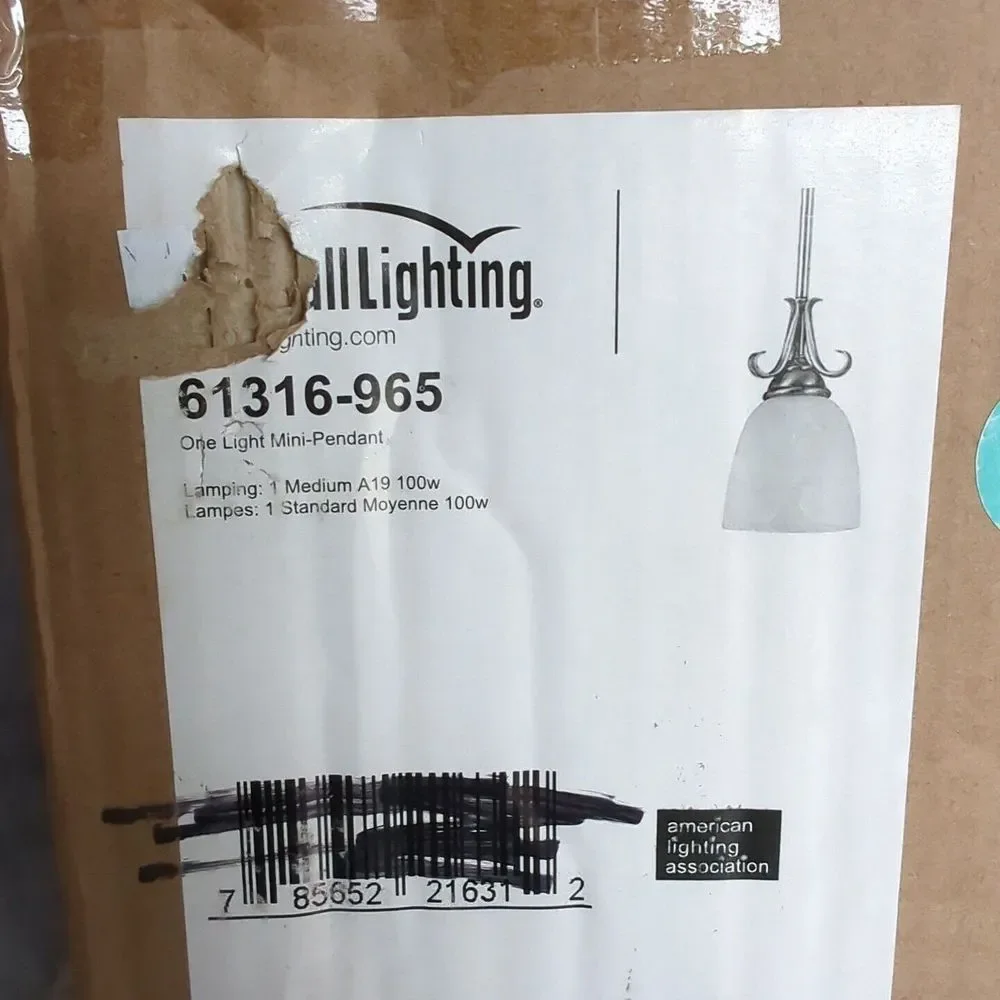 Sea Gull Lighting 61316-965 Lemont‎ Antique Brushed Nickel Mini Pendant